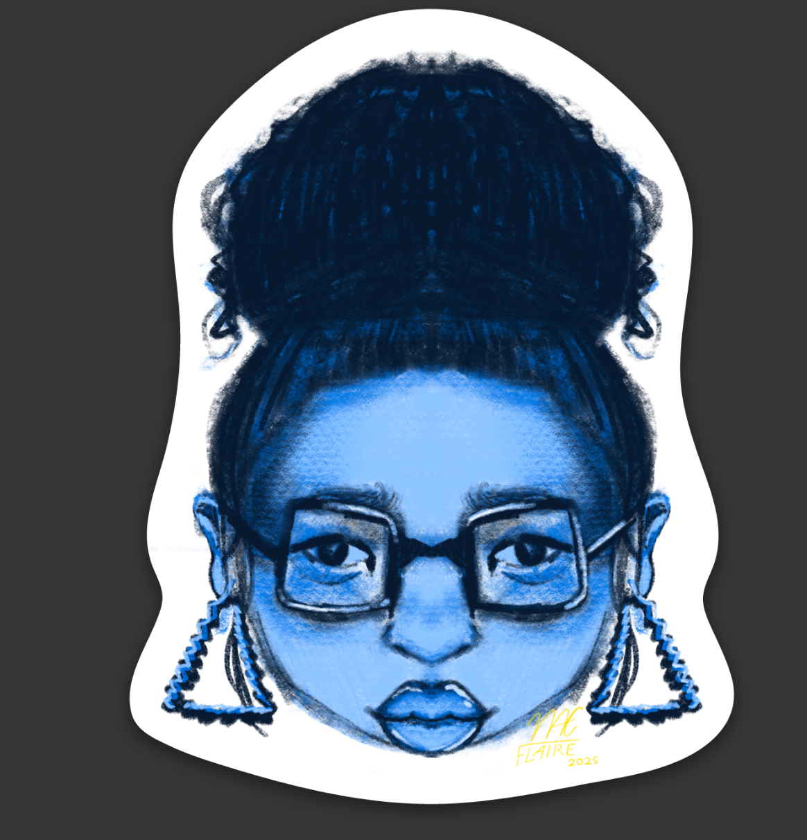 blue sis Sticker